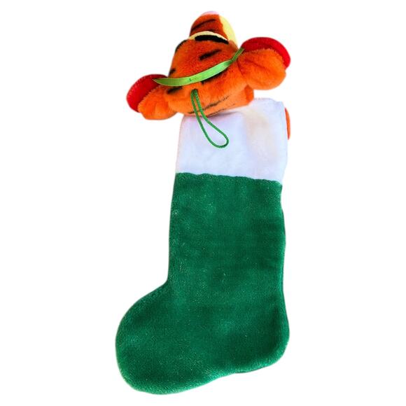 Disney Winnie the Pooh Tigger Earmuffs Plush Head Metallic Shimmer Stocking - Picture 4 of 4